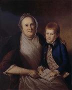 Charles Willson Peale Mrs.Fames Smith and Grandson oil painting picture wholesale